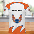 NBA New York Knicks White Orange Polo Shirt V2 ath-pol-0807