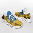 NBA Golden State Warriors Gold Max Soul Shoes ath-ms-1007