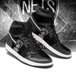 Air JD Hightop Shoes NBA Brooklyn Nets Gray Black Air Jordan 1 High Sneakers V2 ath-jdhightop-1007