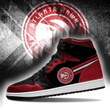 Air JD Hightop Shoes NBA Atlanta Hawks Red Black Air Jordan 1 High Sneakers ath-jdhightop-1007