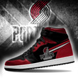 Air JD Hightop Shoes NBA Portland Trail Blazers Red Black Air Jordan 1 High Sneakers V2 ath-jdhightop-1007
