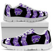 NCAA Kansas State Wildcats White Purple Running Shoes