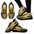 NCAA Pittsburgh Panthers Yellow Black Running Shoes
