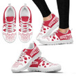 NBA Houston Rockets White Red Running Shoes