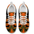 NCAA Miami Hurricanes Orange Black Running Shoes