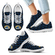 NCAA Kent State Golden Flashes Marvelous Striped Running Shoes
