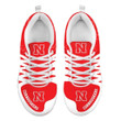 NCAA Nebraska Cornhuskers Red White Running Shoes