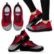 NCAA Northern Illinois Huskies Red Grey Running Shoes