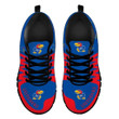 NCAA Kansas Jayhawks Blue Red Running Shoes