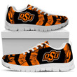 NCAA Oklahoma State Cowboys Orange Black Running Shoes V2