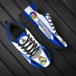 Real Madrid White Blue Black Running Shoes