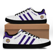 NCAA LSU Tigers White Purple Stan Smith Shoes