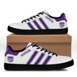 NBA Sacramento Kings White Purple Stan Smith Shoes
