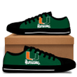 NCAA Miami Hurricanes Green Low Top Shoes