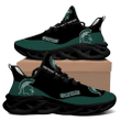NCAA Michigan State Spartans Green Black Max Soul Shoes