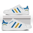 NFL Los Angeles Chargers White Powder Blue Stan Smith Shoes V2