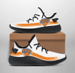 NBA New York Knicks White Orange Yeezy Boost Sneakers Shoes