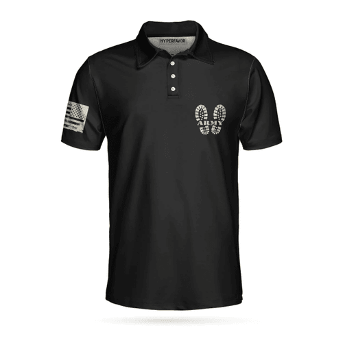 Mens & Womens I Am A Soldier Polo Shirt, Black Veteran Sayings Polo Shirt, Thoughtful Gift Idea For Veteran Dad