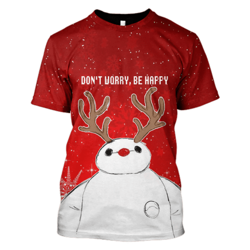 Boymax Don't worry Be happy T-Shirts - Zip Hoodies Apparel 3D AOP Shirt