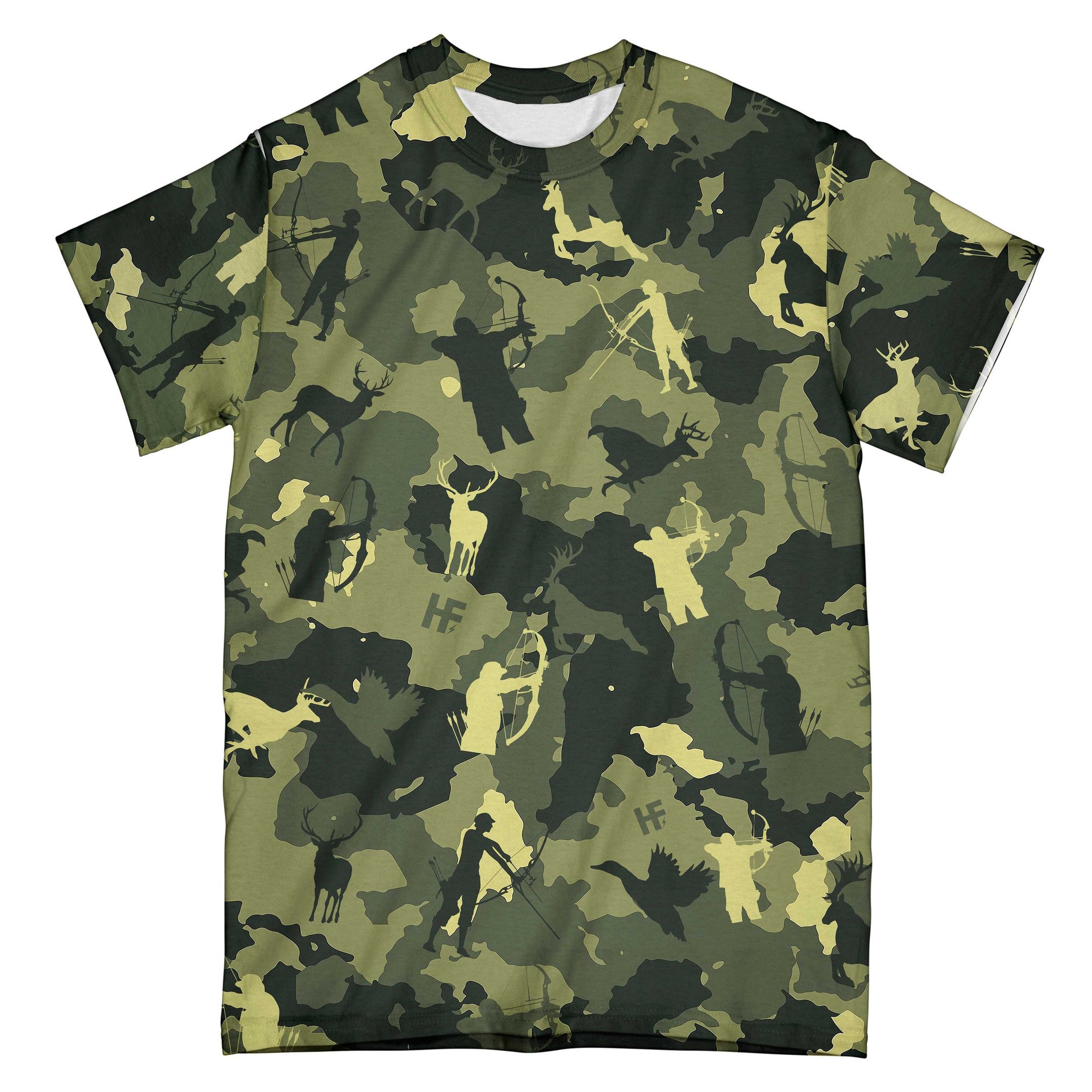Camouflage Bow Hunting Archery V3 All Over Print T shirt 3D AOP