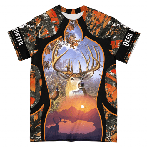 Deer Hunting All Over T shirt 3D AOP