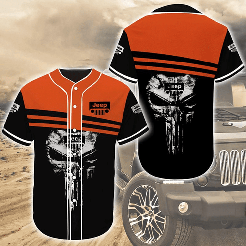 Jeep Orange Sku Baseball Tee Jersey Shirt