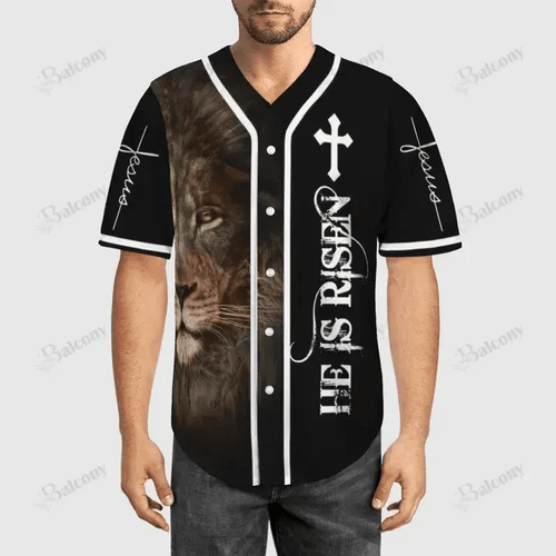 Baseball Tee Jesus - He is risen Baseball Jersey Shirt