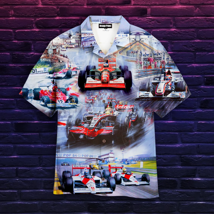 Racing Car Hawaiian Shirt For Men & Women | WT1631
