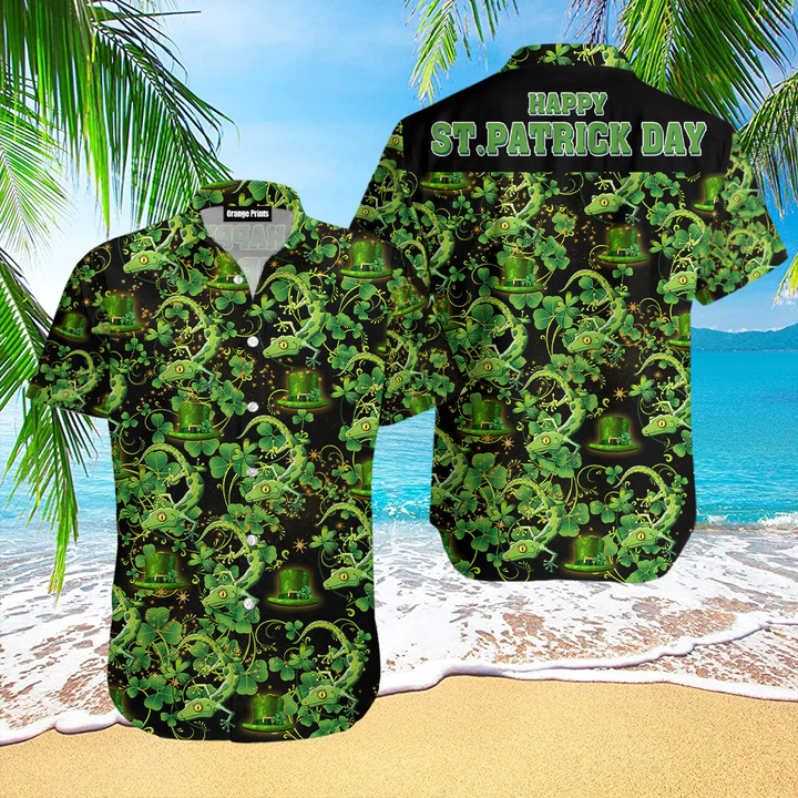 Lizard Love Irish St Patricks Day Hawaiian Shirt For Men & Women | WT1627