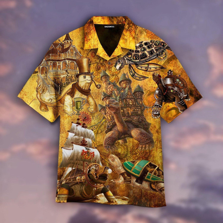 Turtle Steampunk Hawaiian Shirt For Men & Women | WT1231