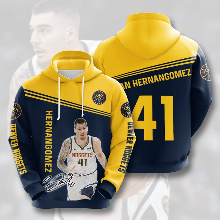 NBA Denver Nuggets Juancho Hernangomez Pullover Hoodie AOP Shirt