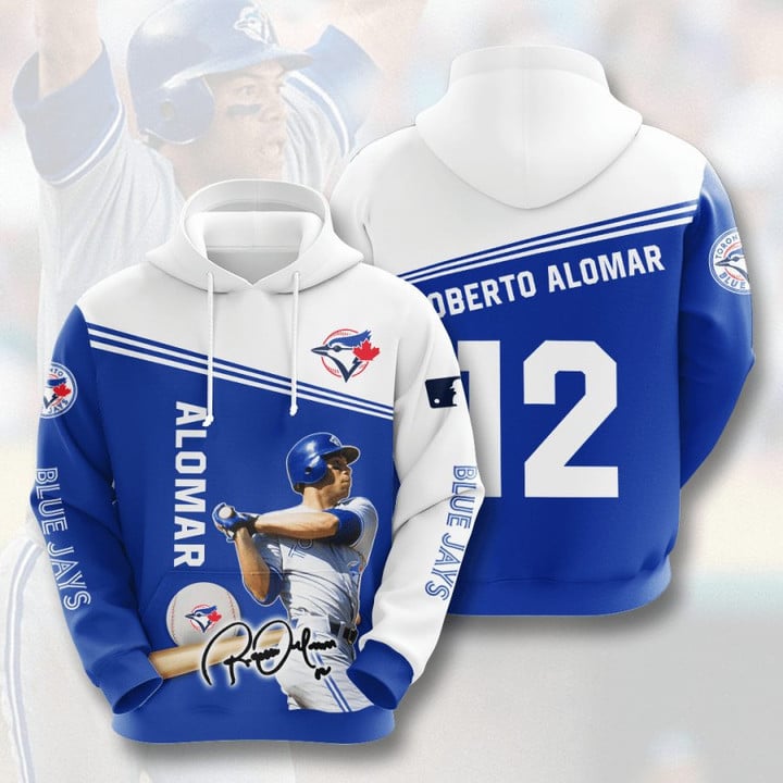 MLB Toronto Blue Jays Roberto Alomar Pullover Hoodie AOP Shirt