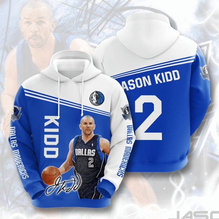 NBA Dallas Mavericks Jason Kidd Pullover Hoodie AOP Shirt