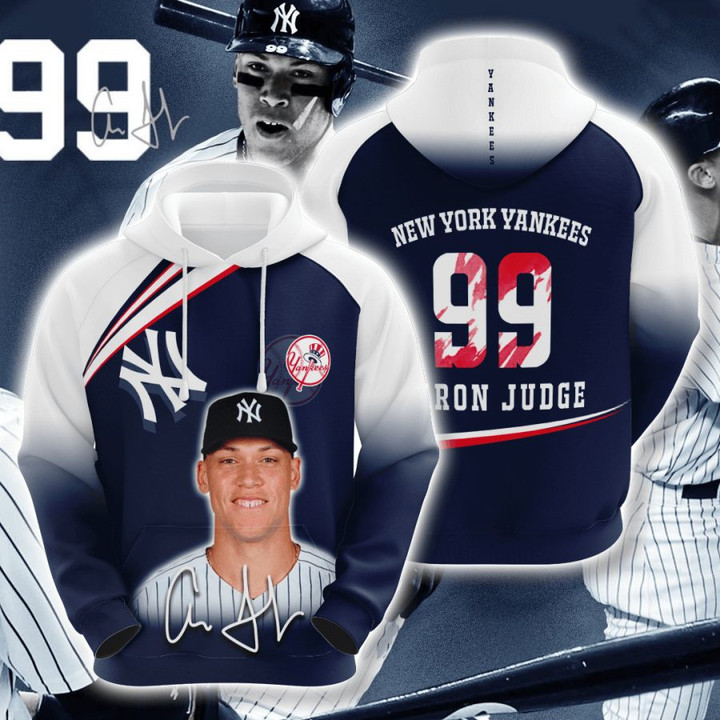 MLB New York Yankees Aaron Judge 99 Pullover Hoodie AOP Shirt