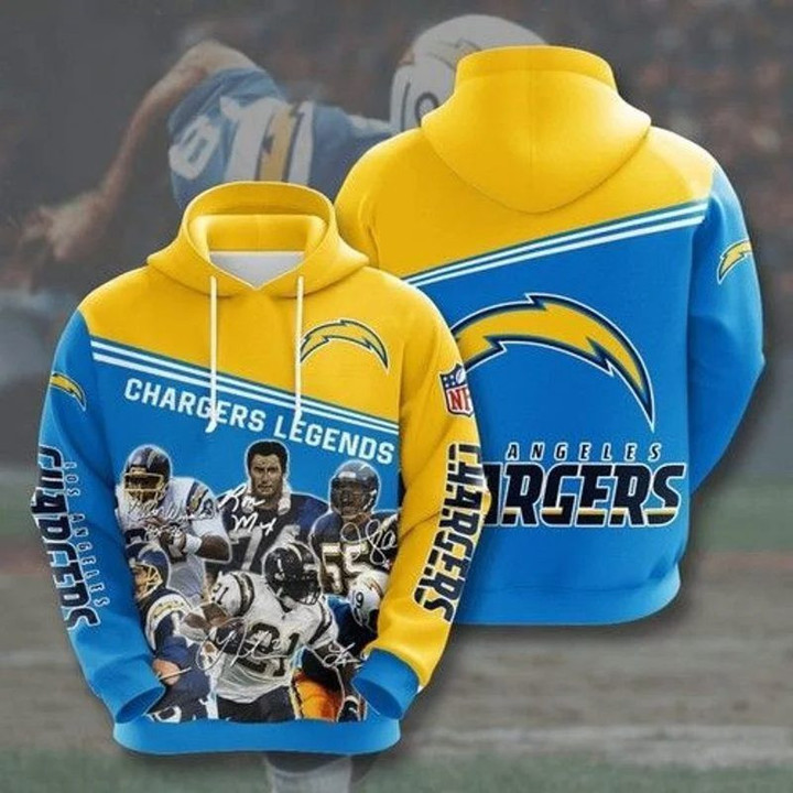 NFL Los Angeles Chargers Legends Pullover Hoodie AOP Shirt