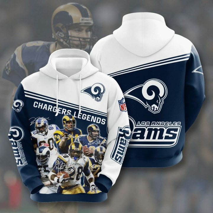 NFL Los Angeles Rams Legends Pullover Hoodie AOP Shirt