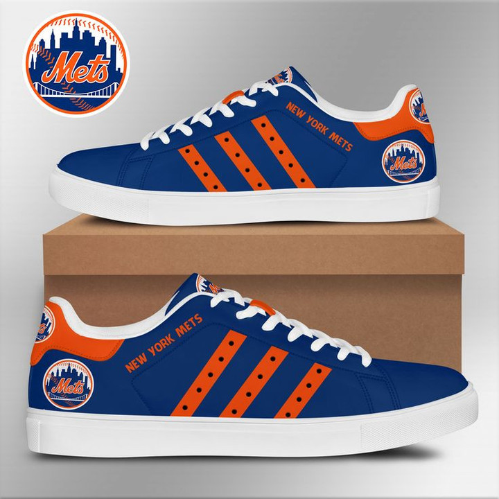 MLB New York Mets Dark Blue Stan Smith Shoes