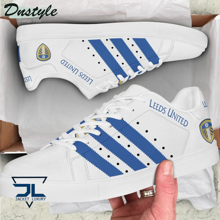 Leeds United White Blue Stan Smith Shoes