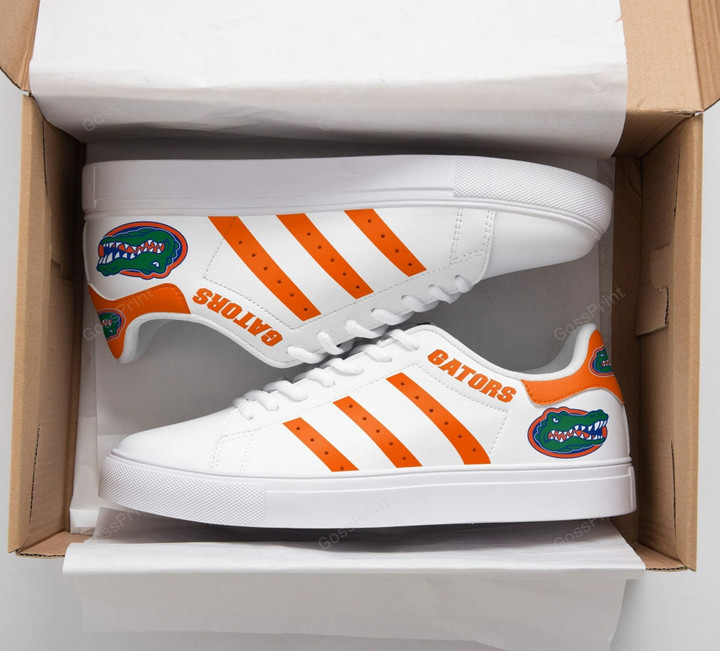 NCAA Florida Gators White Orange Stan Smith Shoes