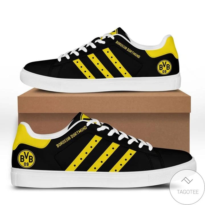 Borussia Dortmund Black Yellow Stan Smith Shoes