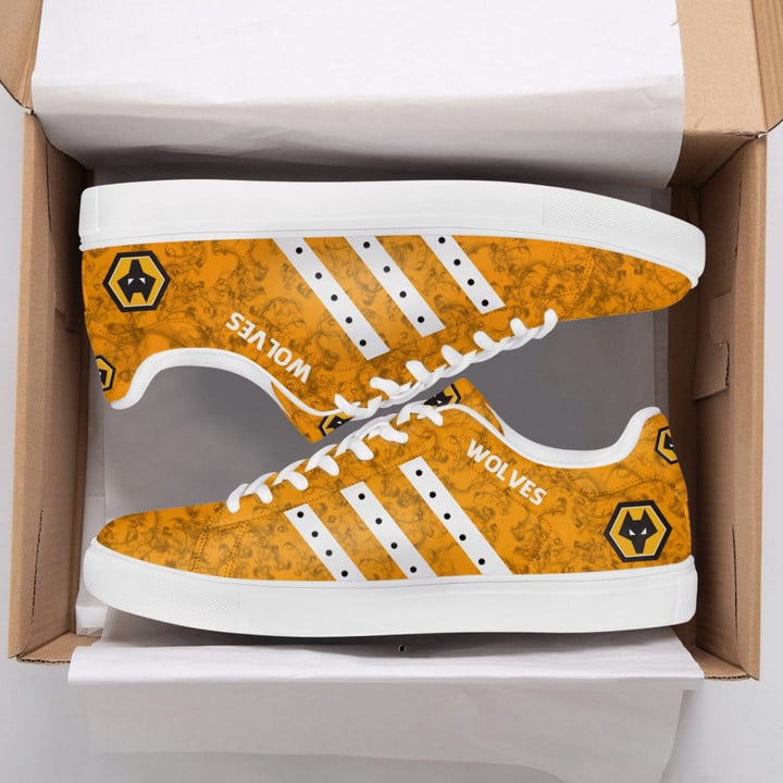 Wolverhampton Wanderers FC Special Yellow White Stan Smith Shoes V2