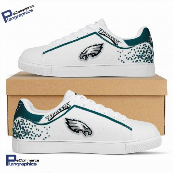 NFL Philadelphia Eagles White Green Stan Smith Shoes V3