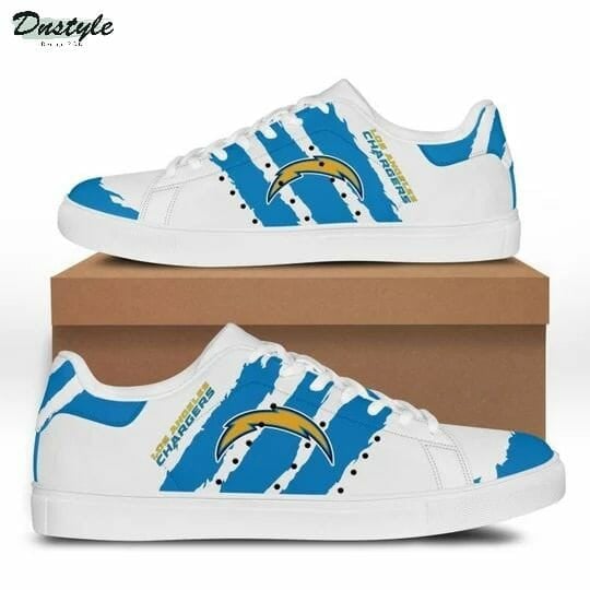 NFL Los Angeles Chargers White Powder Blue Stan Smith Shoes