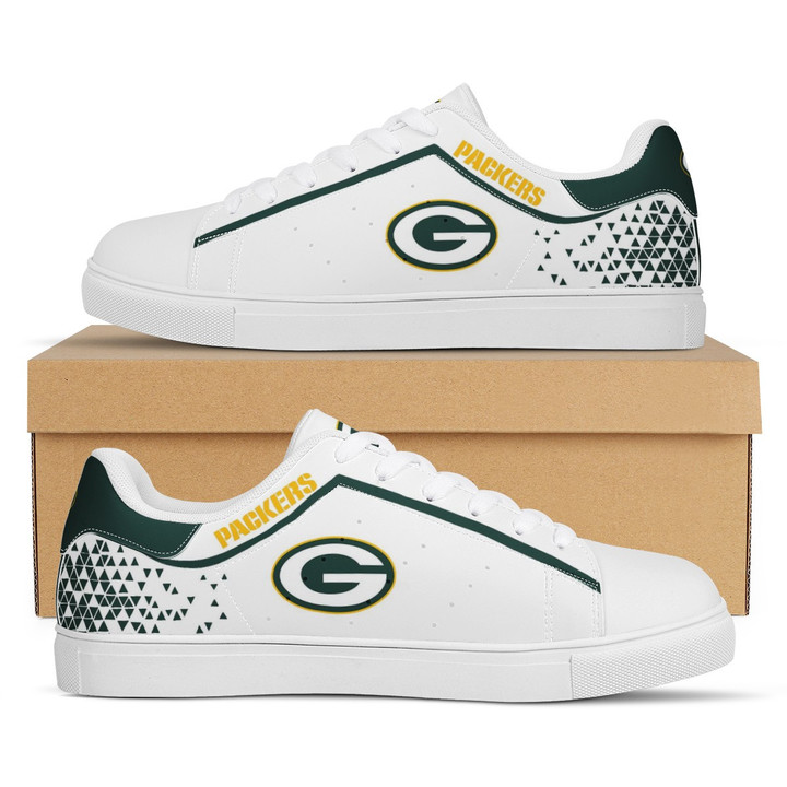 NFL Green Bay Packers White Green Stan Smith Shoes