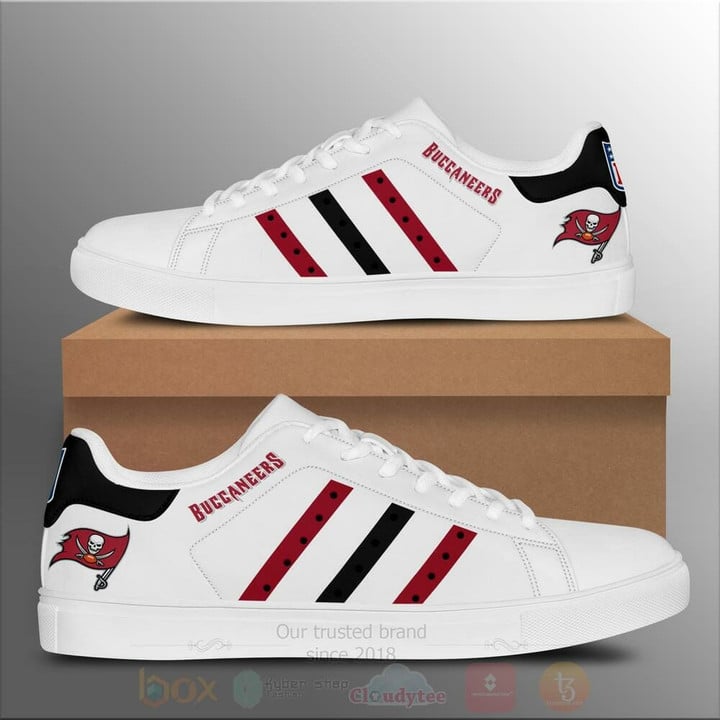NFL Tampa Bay Buccaneers White Red Stan Smith Shoes V3