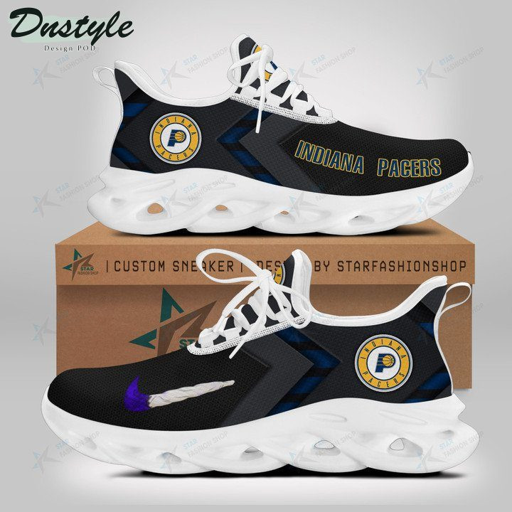NBA Indiana Pacers Black Blue Max Soul Shoes