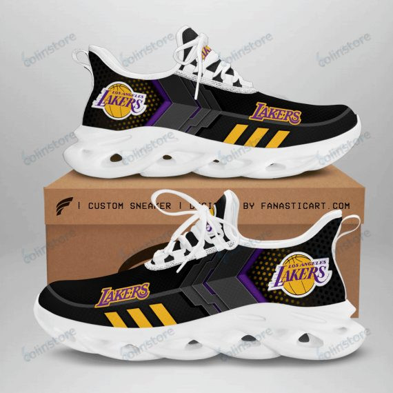NBA Los Angeles Lakers Black Gold Max Soul Shoes V2