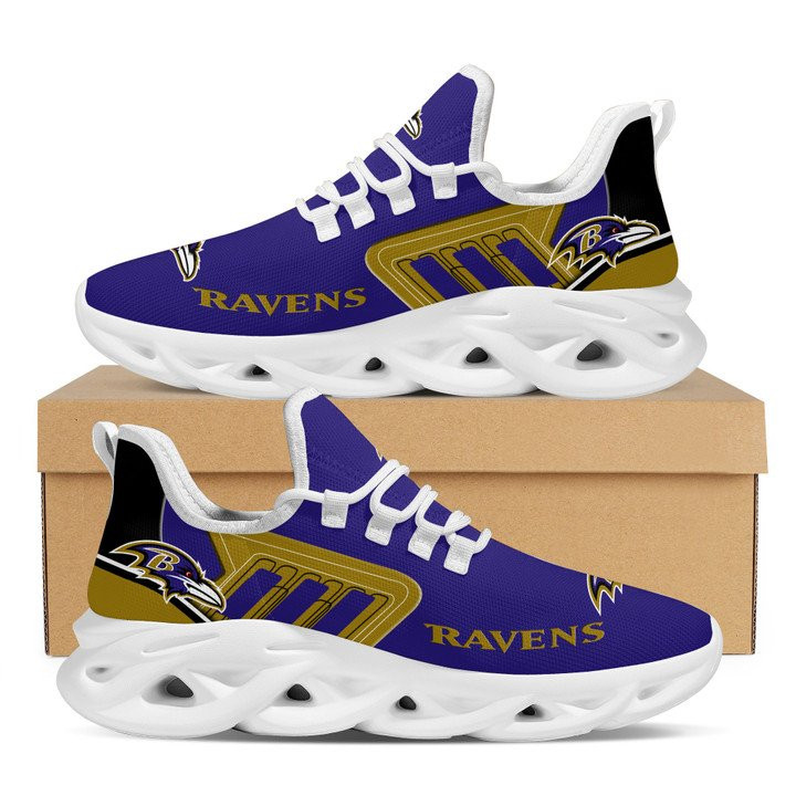 NFL Baltimore Ravens Purple Gold Max Soul Shoes V2