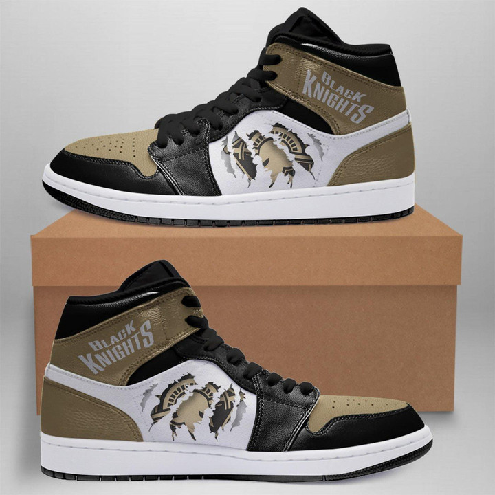 Air JD Hightop Shoes NCAA Army Black Knights Tearing Open Logo Air Jordan 1 High Sneakers
