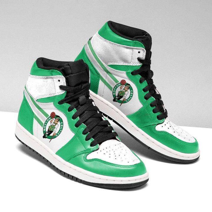 Air JD Hightop Shoes NBA Boston Celtics Green White Air Jordan 1 High Sneakers